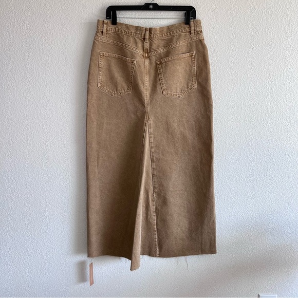 Reformation Tan Denim Skirt - Picture 6 of 15